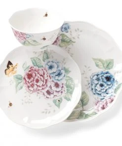 Lenox Dinnerware Butterfly Meadow Hydrangea 12pc Set 4 Lenox Dinnerware Butterfly Meadow Hydrangea 12pc Set