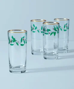 Lenox Drinkware Holidayâ„¢ 4-piece Highball Glass Set