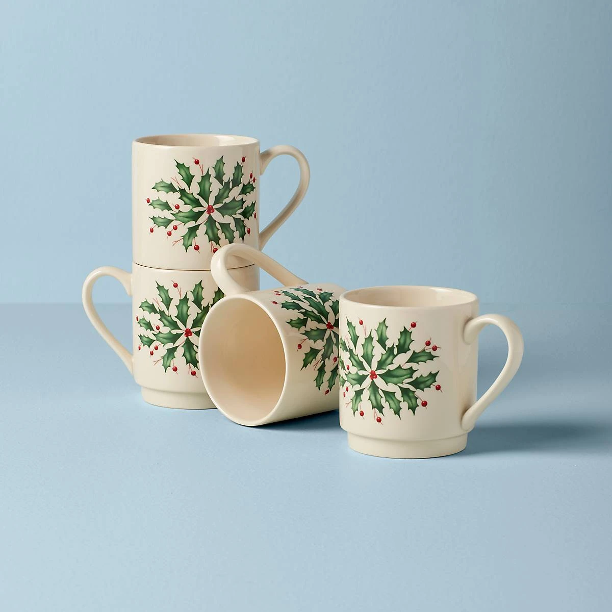 853763_w10_766efea7-d6ca-4db0-a68f-fc1d2fb2448f.jpg Lenox Hosting The Holidays™ 4pc Stackable Mug Set Dinnerware