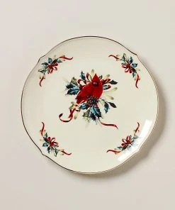 Lenox Winter Greetings Round Serving Platter Dinnerware