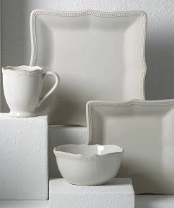 Lenox French Perle Bead Square Place Setting Dinnerware