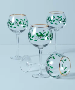Lenox Holiday 4-Piece Wine Glass Set