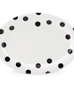 Kate Spade Deco Dot™ 14" Oval Serving Platter