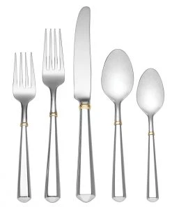 Kate Spade Todd Hill Gold 5-Piece Flatware Set