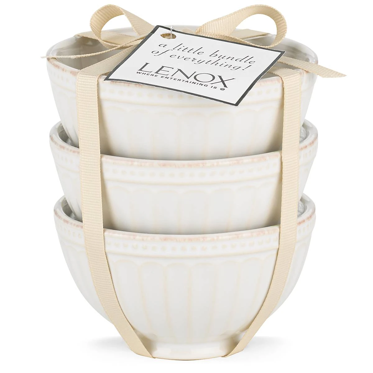 858037_wHR_d28a4c56-4881-4a8f-821d-aea0f3c23af9.jpg Lenox French Perle Groove™ 3pc Mini Bowl Set Dinnerware