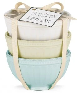 Lenox French Perle Groove™ 3pc Mini Bowl Set Dinnerware