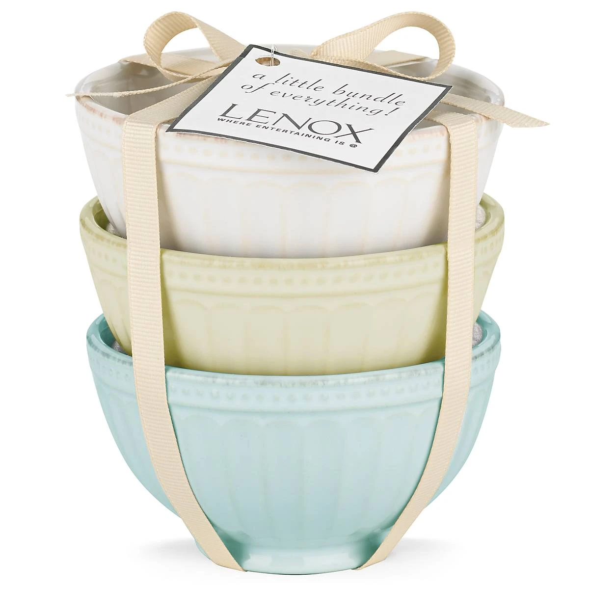 858038_wHR_afeb50c0-e088-4b08-838a-a67429f35ddc.jpg Lenox French Perle Groove™ 3pc Mini Bowl Set Dinnerware