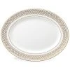 Lenox Dinnerware Prismatic Gold™ 13" Oval Serving Platter 1 Lenox Dinnerware Prismatic Gold™ 13" Oval Serving Platter