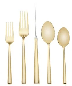 Kate Spade Malmo Gold 5-Piece Flatware Set
