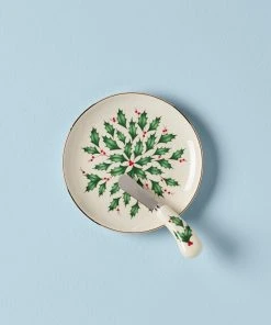 Lenox Dinnerware Hosting The Holidays Cheese Plate & Knife Set