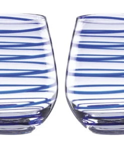 Kate Spade Charlotte Street 2-Piece Stemless Wine Glass Set