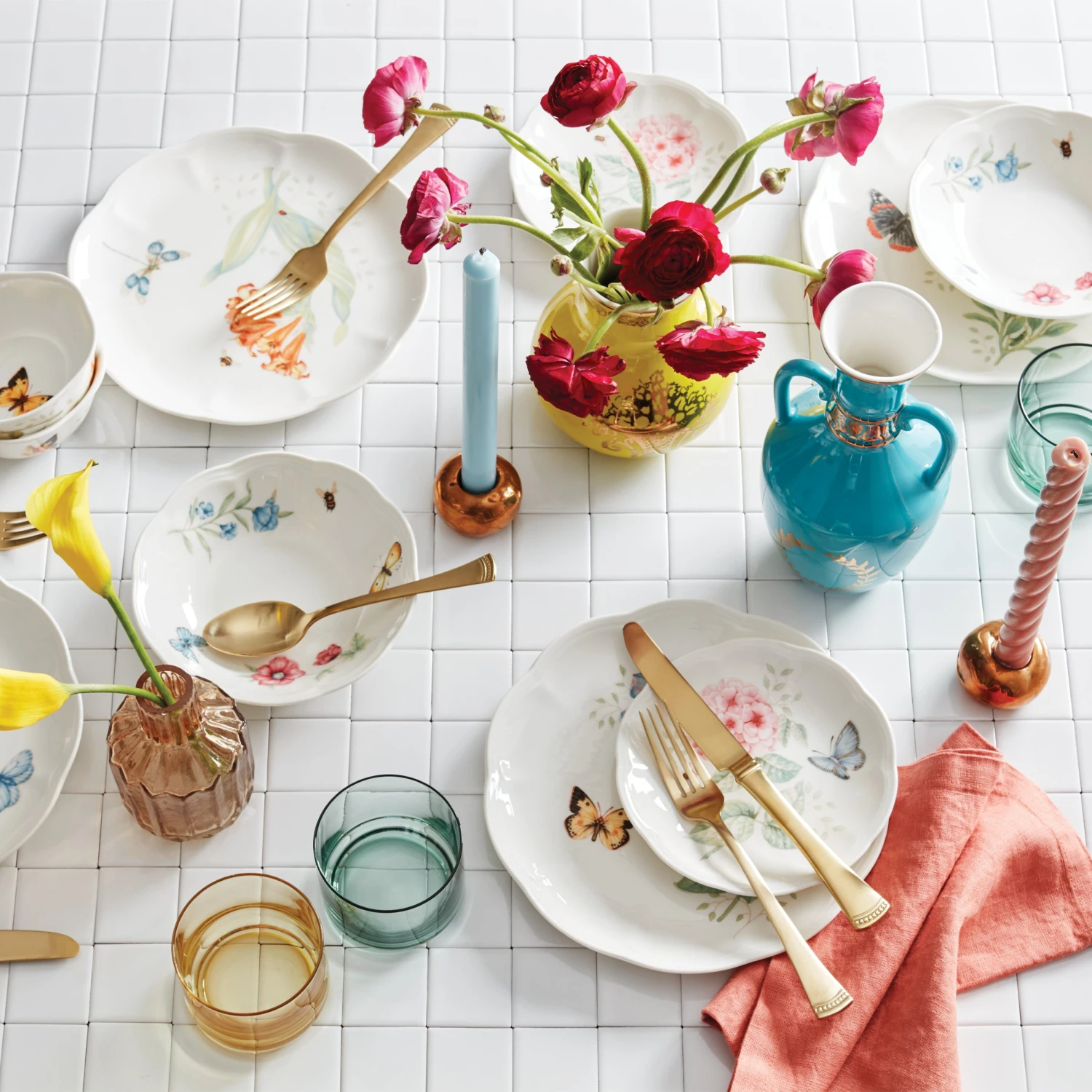 Lenox Tuscany Classics Stackable 4-Piece Short Glasses 22 Lenox Tuscany Classics Stackable 4-Piece Short Glasses