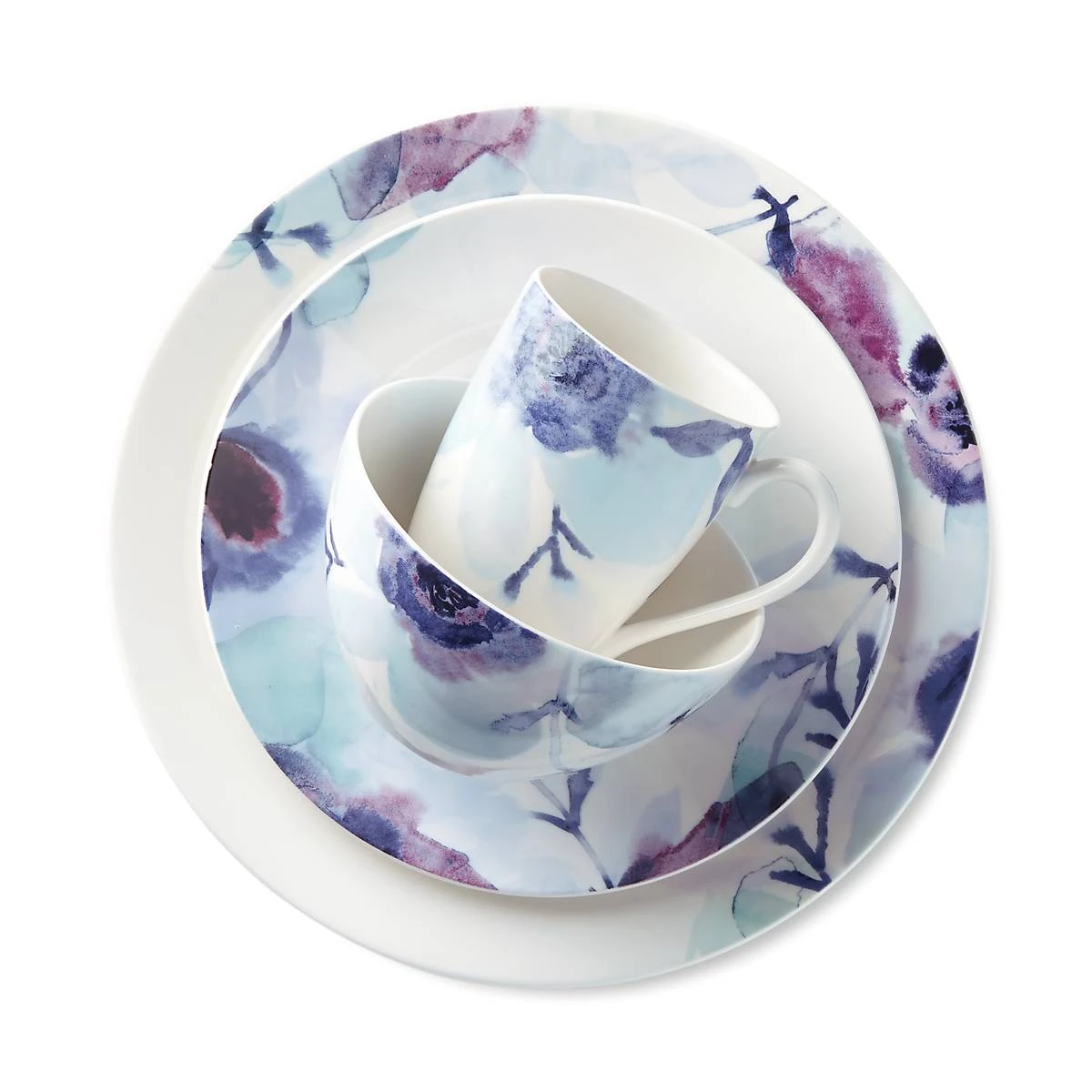 Lenox Dinnerware Indigo Watercolor 4-piece Place Setting 9 Lenox Dinnerware Indigo Watercolor 4-piece Place Setting