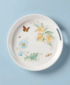 Lenox Butterfly Meadow Melamine® Round Tray Dinnerware