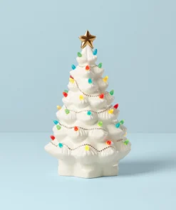 Lenox Décor Treasured Traditions Ivory Light-Up Tree Figurine