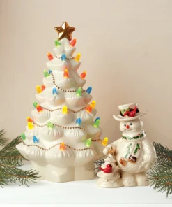 Lenox Décor Treasured Traditions Ivory Light-Up Tree Figurine