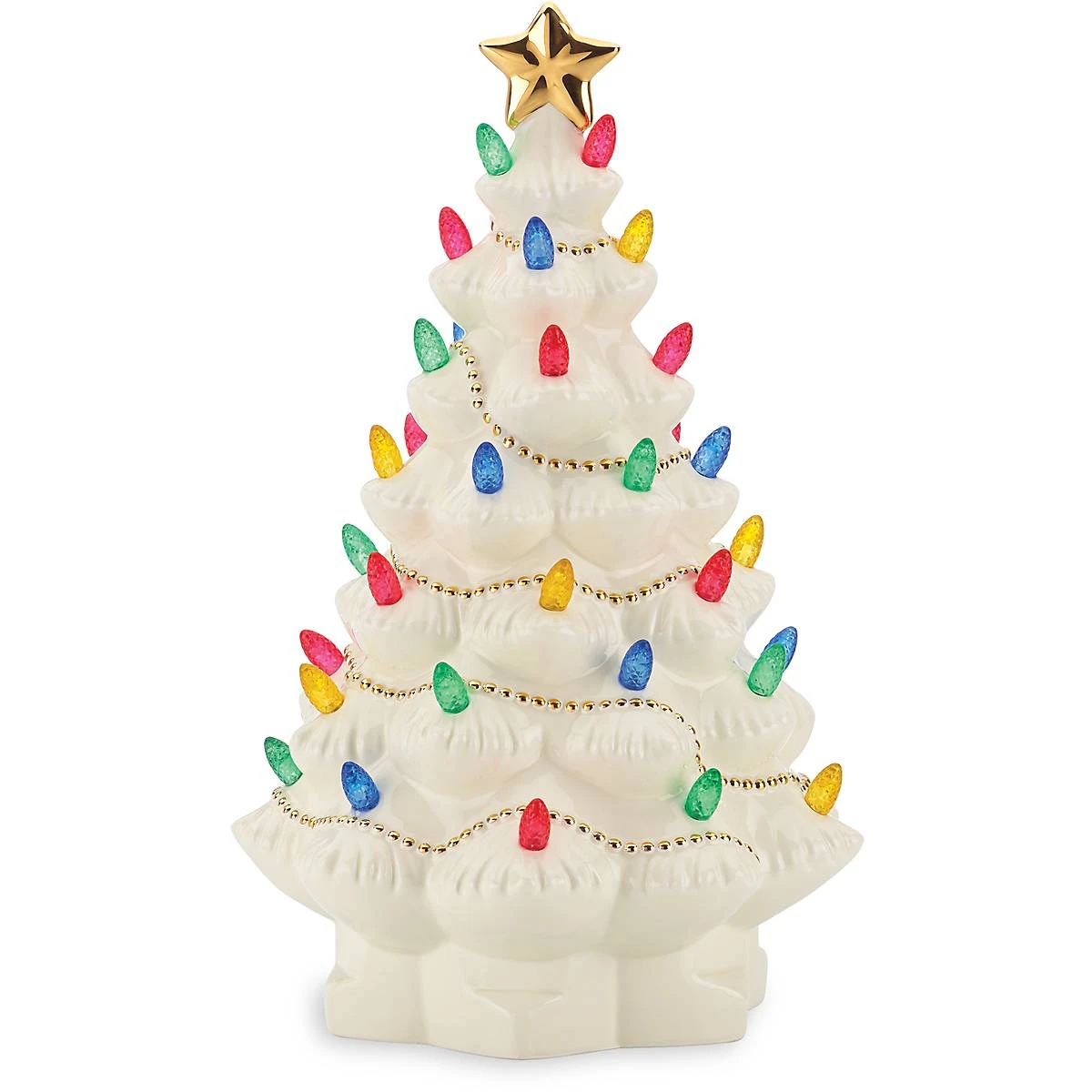 Lenox Décor Treasured Traditions Ivory Light-Up Tree Figurine 5 Lenox Décor Treasured Traditions Ivory Light-Up Tree Figurine