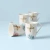 Lenox Butterfly Meadow Hydrangea 4-piece Mug Set 1 Lenox Butterfly Meadow Hydrangea 4-piece Mug Set