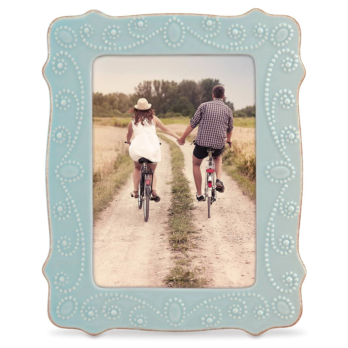 Lenox French Perle Ice Blue™ 5" X 7" Frame 3 Lenox French Perle Ice Blue™ 5" X 7" Frame