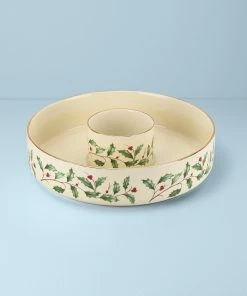 Lenox Holiday Chip & Dip Set