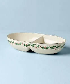 Lenox Holiday Divided Bowl