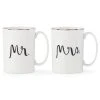 Kate Spade Dinnerware Bridal Party™ "Mr." And "Mrs." 2pc Mug Set 2 Kate Spade Dinnerware Bridal Party™ "Mr." And "Mrs." 2pc Mug Set
