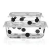 Kate Spade Kitchen Deco Dot™ 2pc Rectangular Food Storage Set