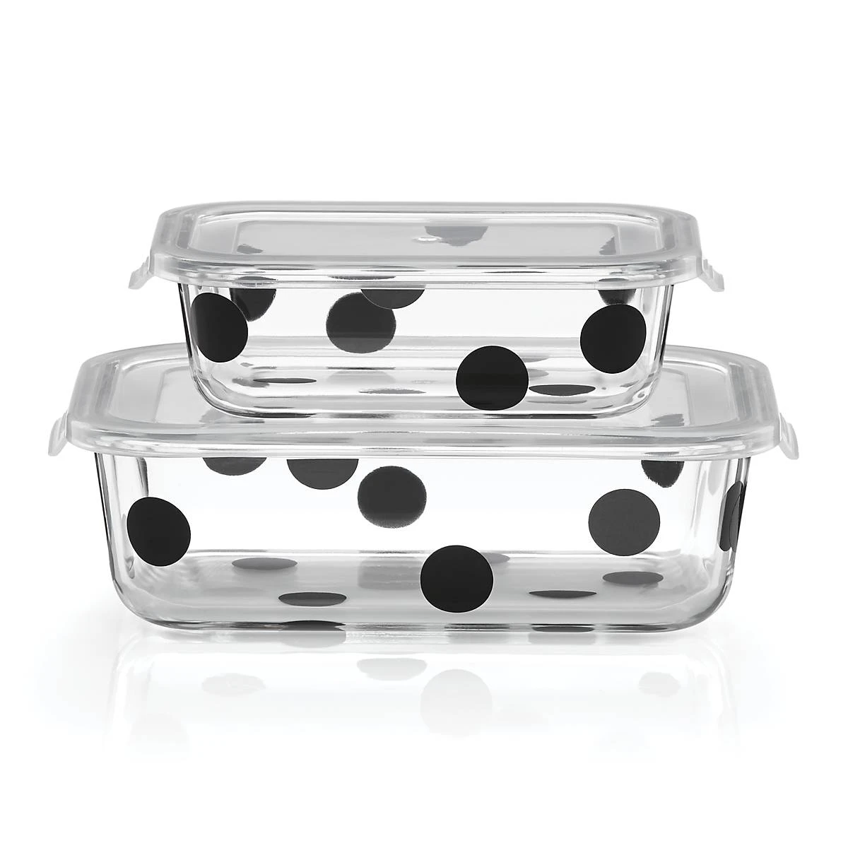 875251_wHR.jpg Kate Spade Kitchen Deco Dot™ 2pc Rectangular Food Storage Set