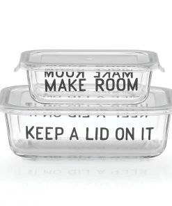 Kate Spade Kitchen All In Good Taste 4pc Rectangular Food Storage Set