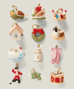Lenox Ornament Trees Twelve Days Of Christmas 12-Piece Ornament & Tree