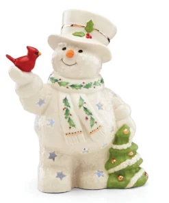 Lenox Happy Holly Days Light-Up Figurine Décor 7 Lenox Happy Holly Days Light-Up Figurine Décor
