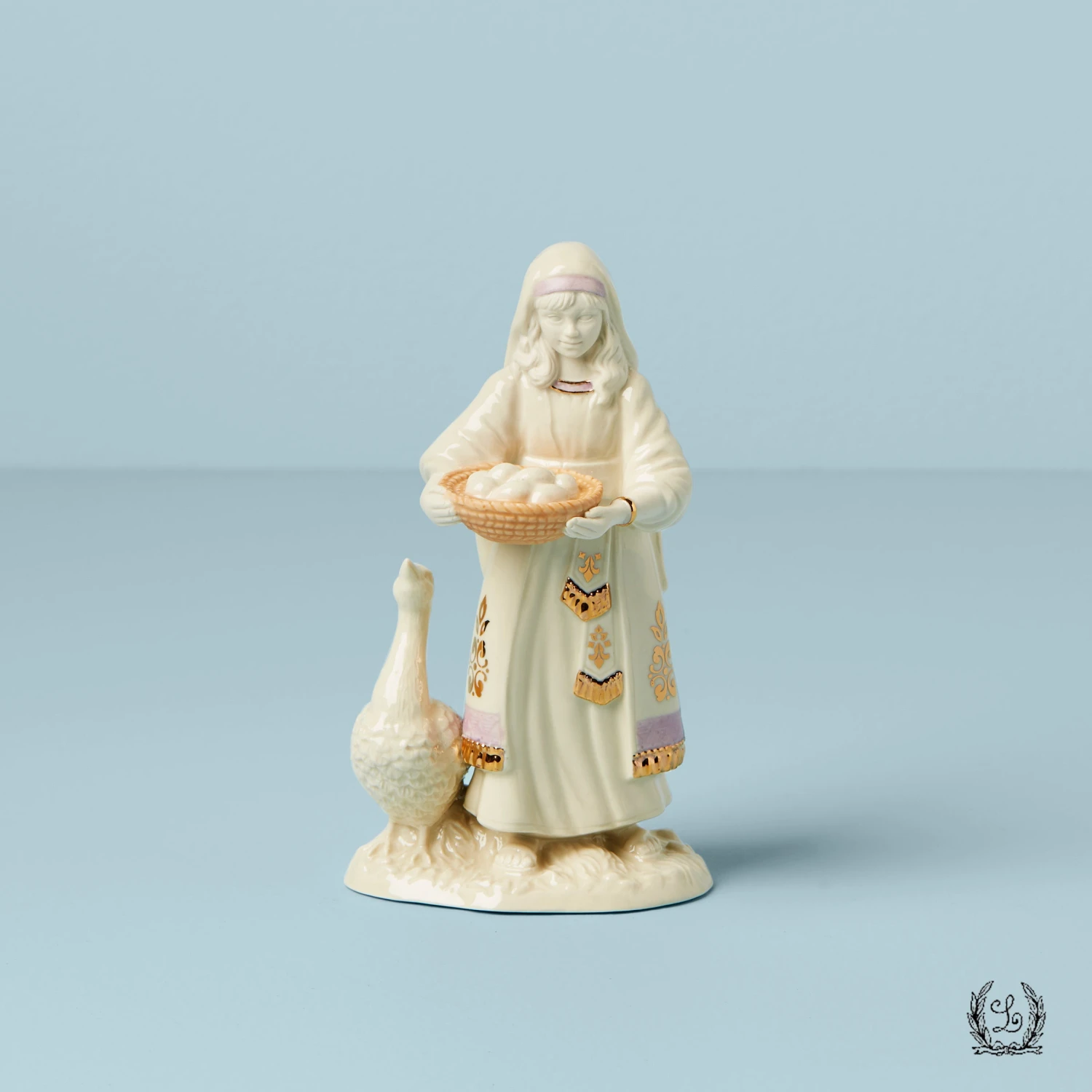 Lenox First Blessing Nativity™ Goose And Girl 3 Lenox First Blessing Nativity™ Goose And Girl