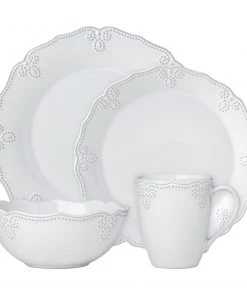 Lenox French Carved Scalloped 4-Piece Place Setting
