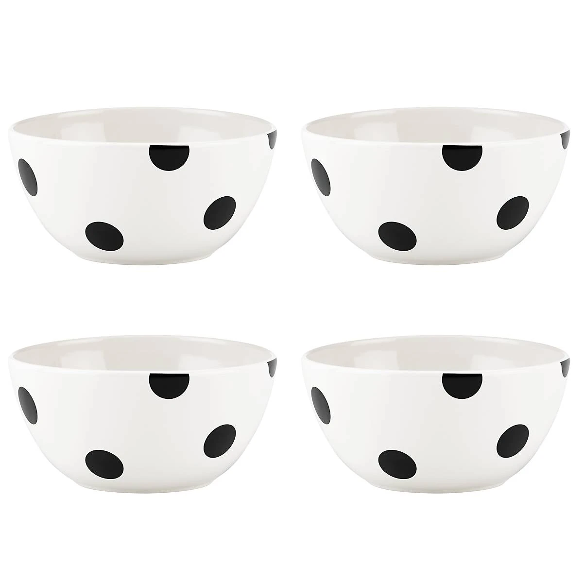 879459_wHR_fde269c6-b54d-44c6-9195-6e1179c5eec9.jpg Kate Spade Dinnerware Deco Dot 4-piece All-Purpose Bowl Set