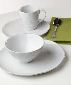 Lenox Dinnerware French Carved Flower 4-Piece Place Setting