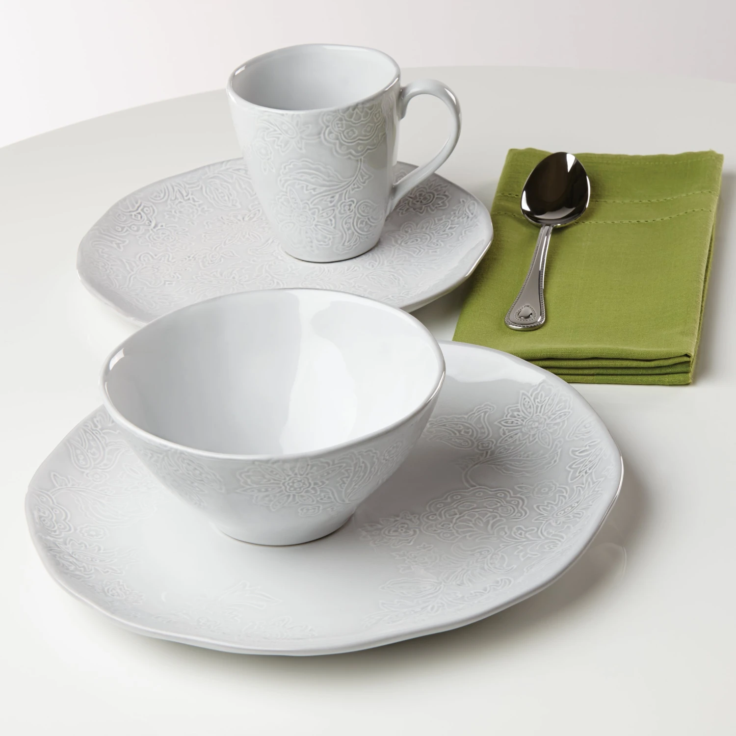 879498_w11.jpg Lenox Dinnerware French Carved Flower 4-Piece Place Setting