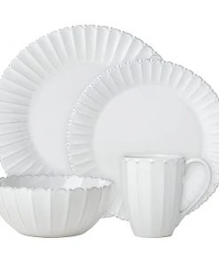 Lenox French Carved Bead 4-Piece Place Setting Dinnerware
