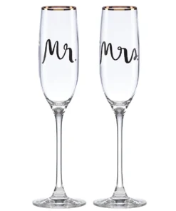 Kate Spade Drinkware Bridal Party™ 2-piece Champagne Flute Set