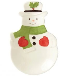 Lenox Hosting The Holidays Snowman Spoon Rest Dinnerware