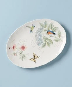 Lenox Butterfly Meadow Flutter Eastern Bluebird Platter