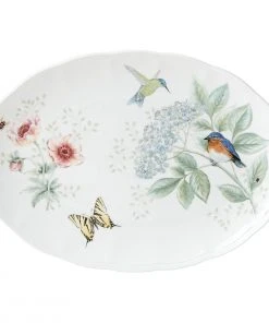 Lenox Butterfly Meadow Flutter Eastern Bluebird Platter