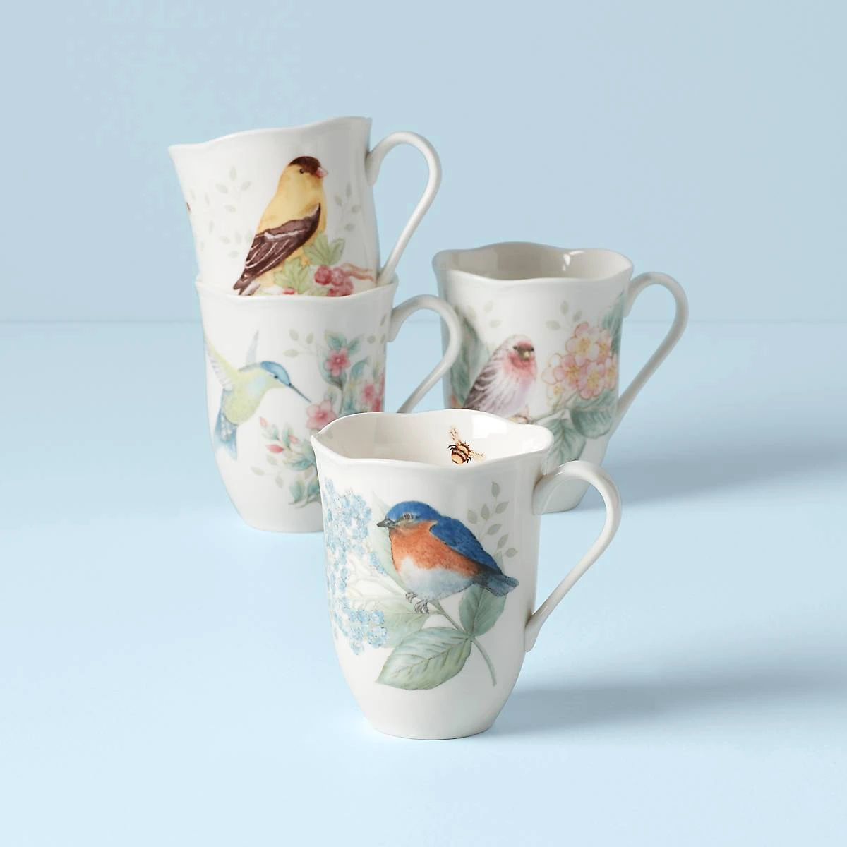 882795_w10.jpg Lenox Dinnerware Butterfly Meadow Flutter 4-Piece Mug Set