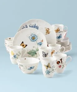Lenox Butterfly Meadow Monarch 24-Piece Dinnerware Set