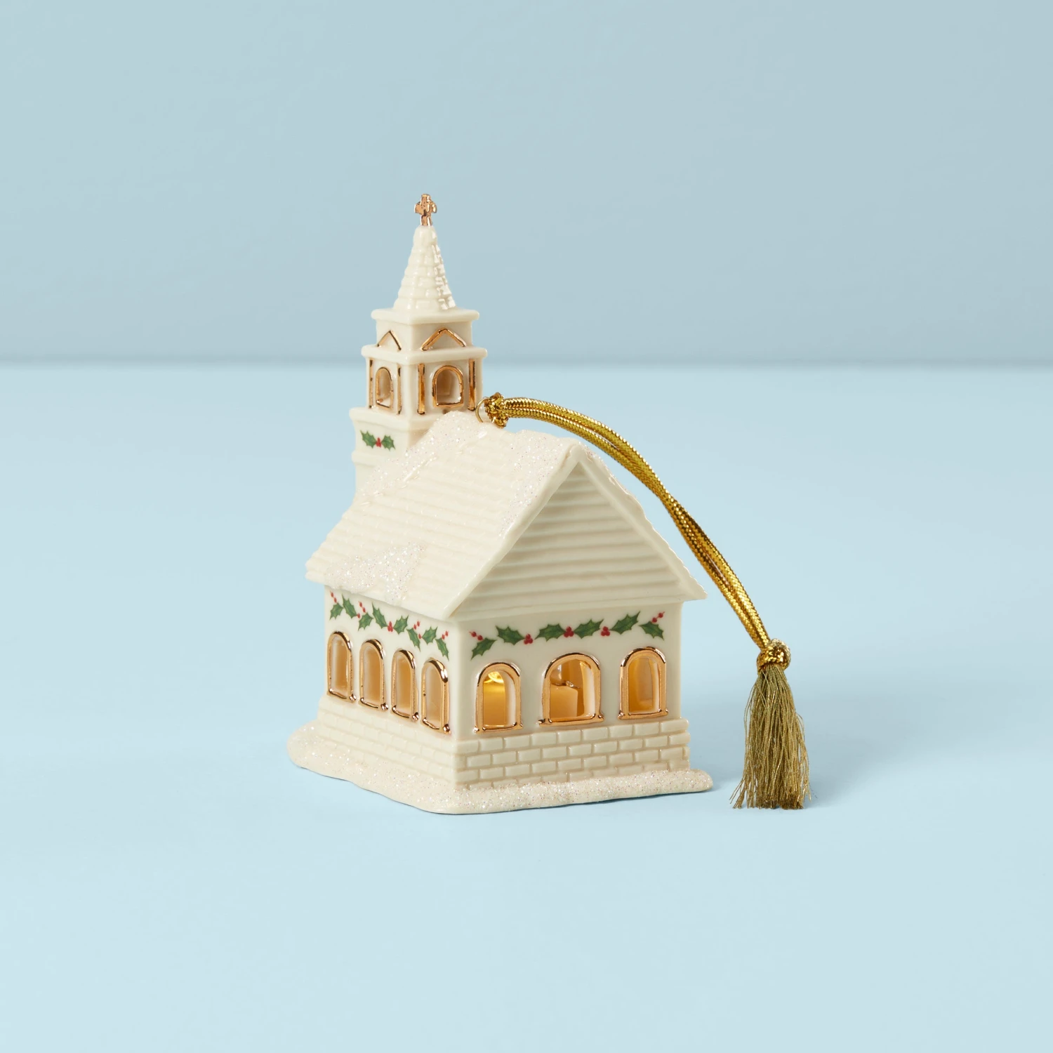 Lenox Sale Christmas Village Church™ Lighted Ornament 4 Lenox Sale Christmas Village Church™ Lighted Ornament