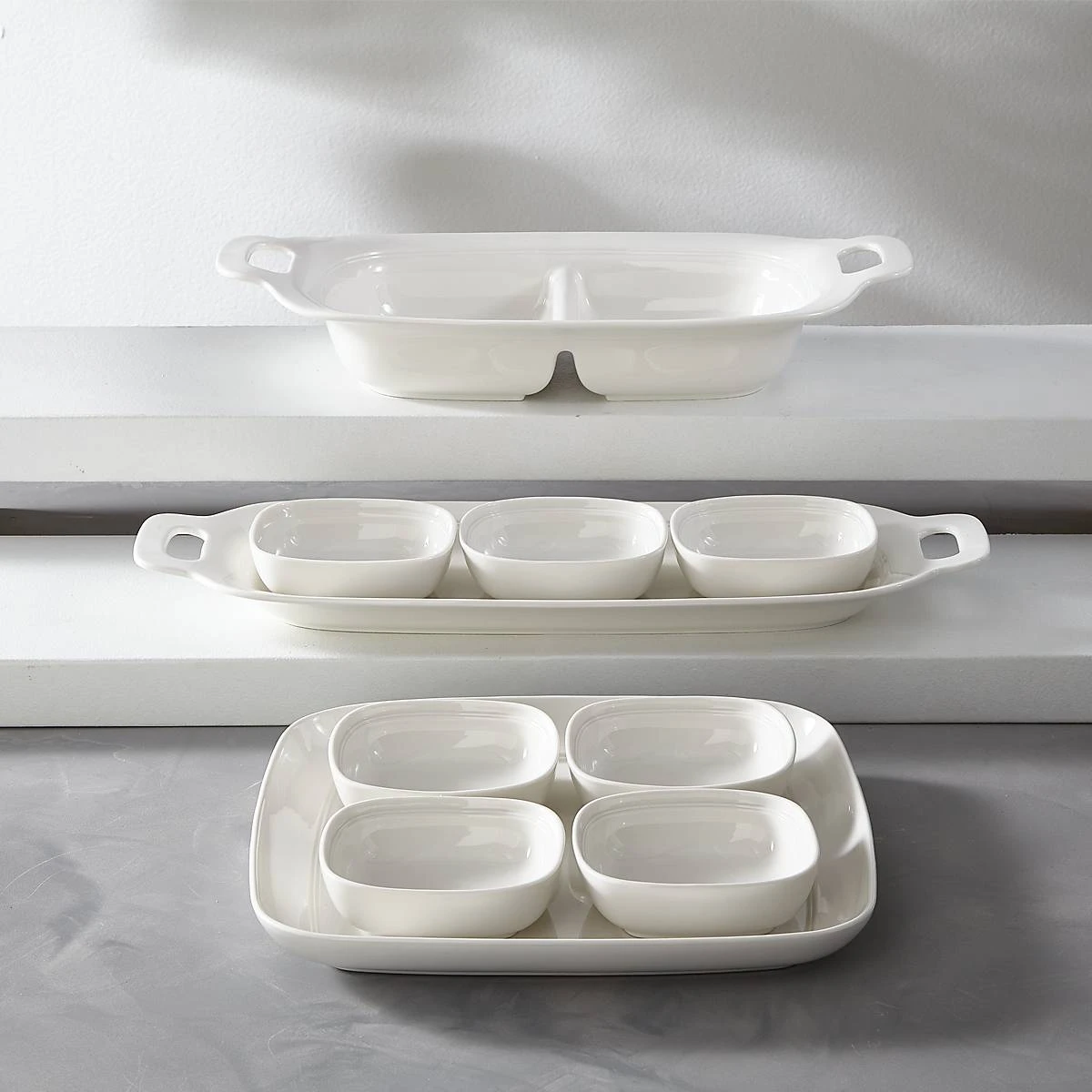 883385_w3_7b0c1678-497c-4086-a4bb-13a646f66cd7.jpg Lenox Aspen Ridge™ 4-piece Hors D'oeuvres Tray Set