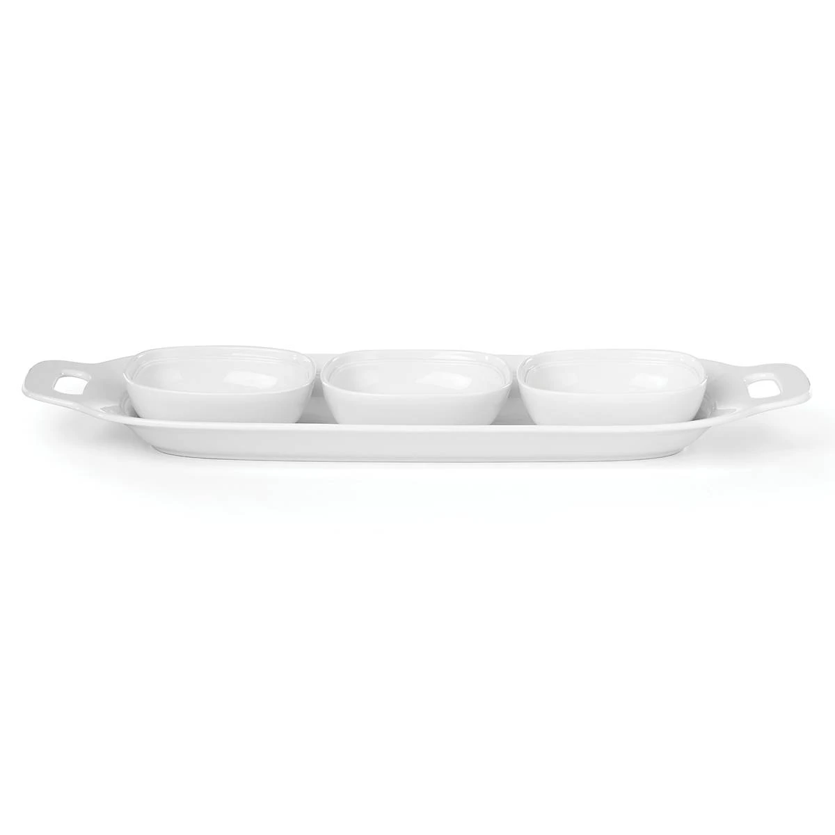 883385_wHR_53f9b4f5-8f99-4e8f-bdbc-9c80f0526c83.jpg Lenox Aspen Ridge™ 4-piece Hors D'oeuvres Tray Set