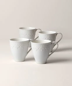 Lenox Chelse Muse Fleur ™ 4pc Mug Set 4 Lenox Chelse Muse Fleur ™ 4pc Mug Set