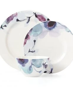 Lenox Indigo Watercolor Floral 12-Piece Dinnerware Set 11 Lenox Indigo Watercolor Floral 12-Piece Dinnerware Set