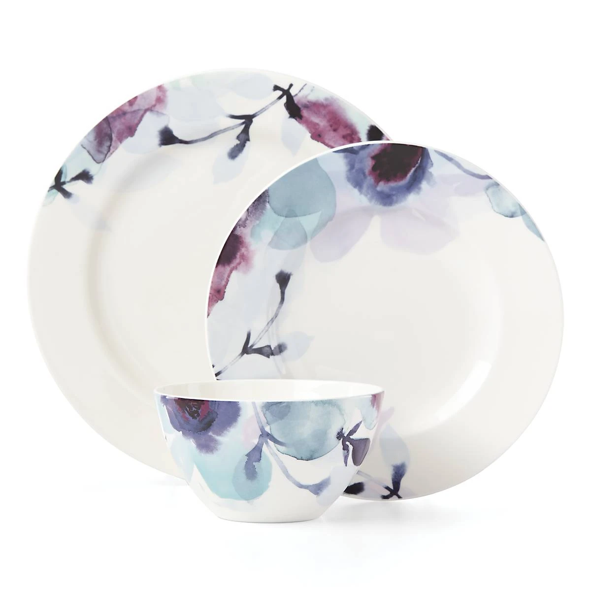 Lenox Indigo Watercolor Floral 12-Piece Dinnerware Set 7 Lenox Indigo Watercolor Floral 12-Piece Dinnerware Set