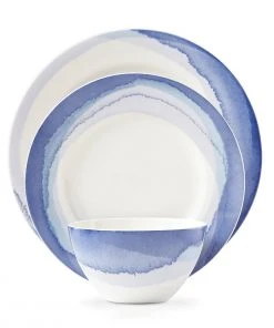Lenox Dinnerware Indigo Watercolor Stripe™ 12-piece Set 9 Lenox Dinnerware Indigo Watercolor Stripe™ 12-piece Set